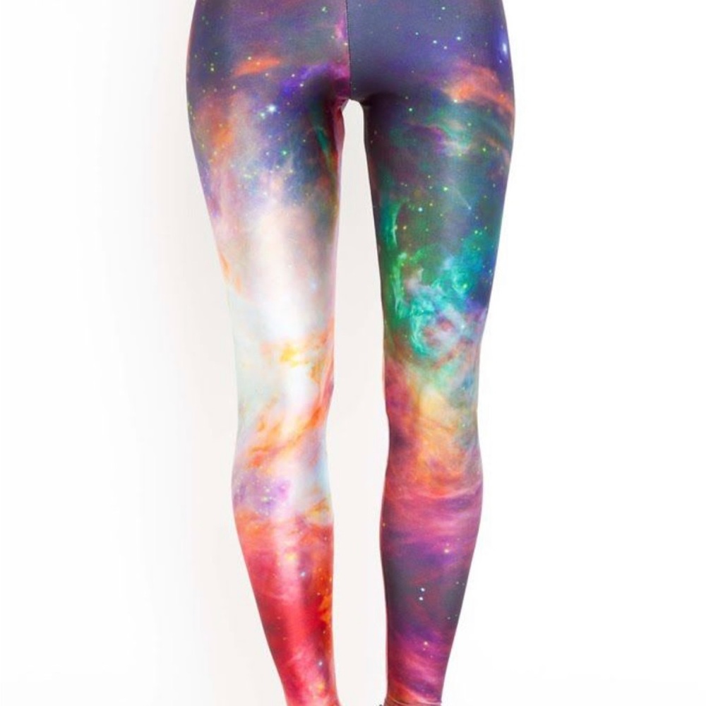 BlackMilk Galaxy Rainbow Leggings XL NWT